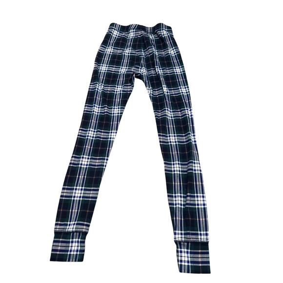 Gap Organic Cotton Blue Plaid L/S Pajama PJ Set Kids Size 14 - Picture 5 of 6